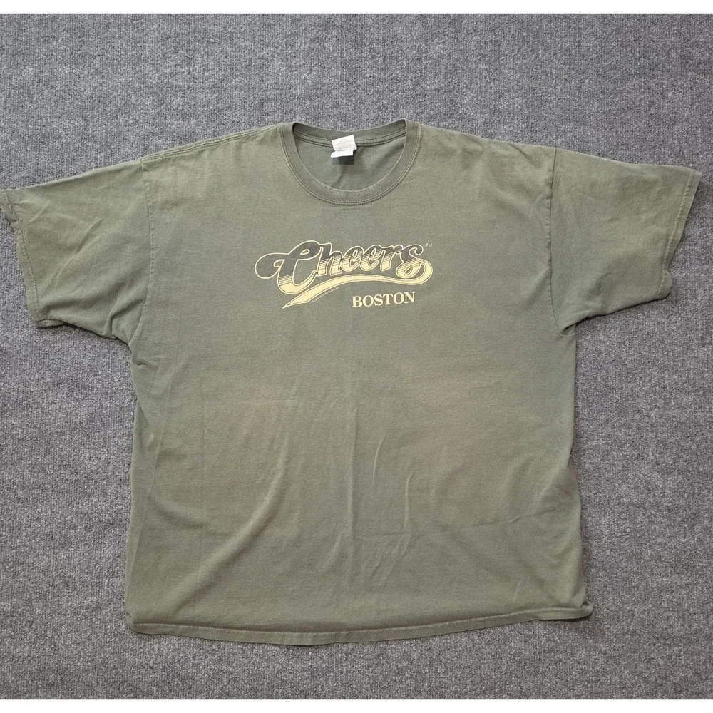 Cheers Boston Normisms T Shirt Mens 2XL Green TV Show Graphic Tee